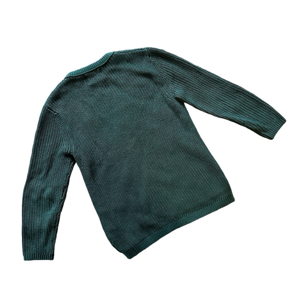 Zara boys size 8 shaker knit crew new raised print sweater - Picture 2 of 5